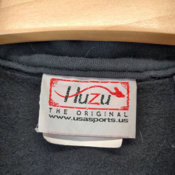 Vintage Huzu 1/4 Zip Sleeveless Vest Size XXL Black Made in USA - Picture 12 of 13